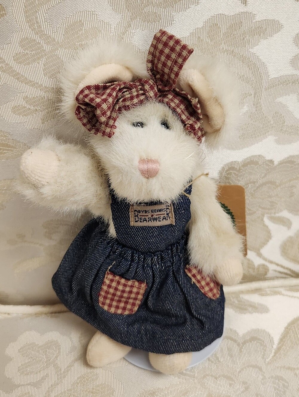 Boyds Bears Cottage McNibble Mouse Plush with Attached Tags